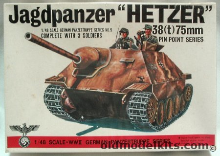 Bandai 1/48 Jagdpanzer Hetzer - 38(t) 75mm (Kfz 138) Pz Jag Wag 638/10, 8239-300 plastic model kit